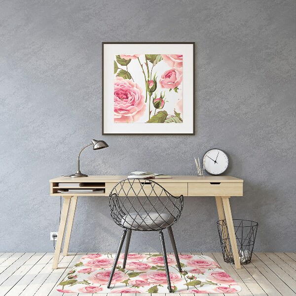 Alfombrilla para silla de escritorio Rosas hermosas