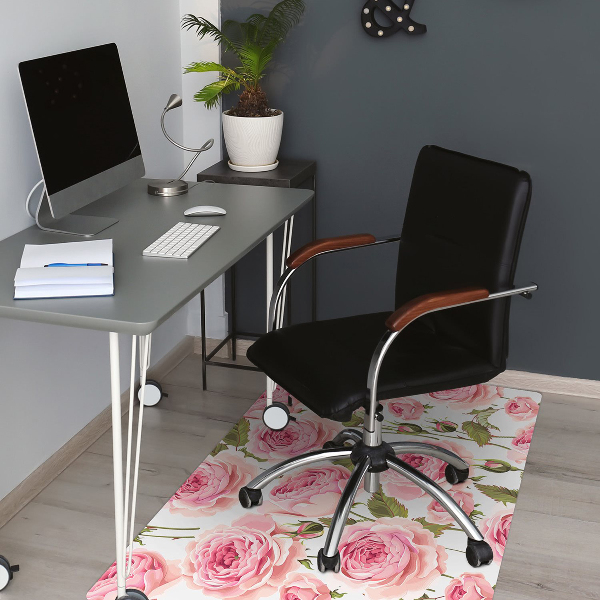 Alfombrilla para silla de escritorio Rosas hermosas