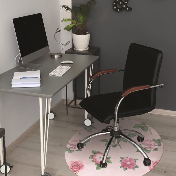 Alfombra para silla de escritorio Rose con picos