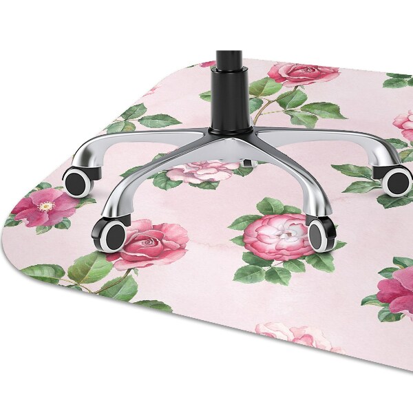 Alfombra para silla de escritorio Rose con picos