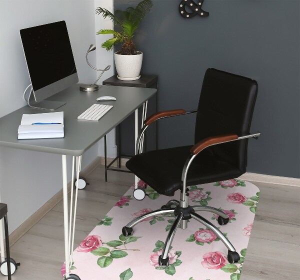Alfombra para silla de escritorio Rose con picos