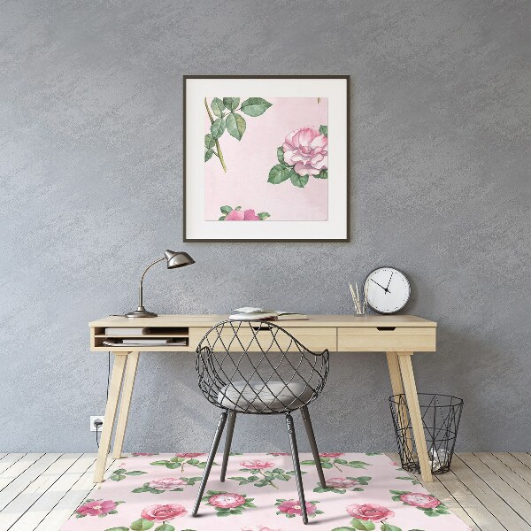 Alfombra para silla de escritorio Rose con picos