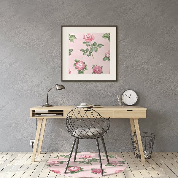 Alfombra para silla de escritorio Rose con picos