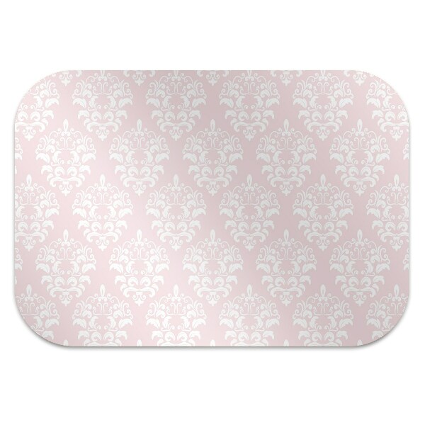 Alfombra para silla de escritorio Damasco rosa