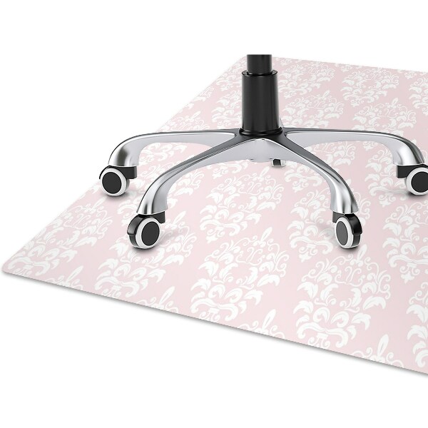 Alfombra para silla de escritorio Damasco rosa