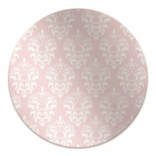 Alfombra para silla de escritorio Damasco rosa