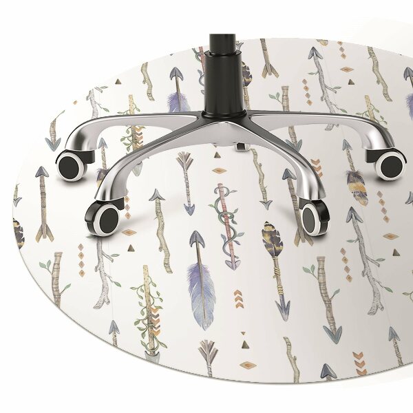 Alfombra silla ordenador Boho disparos