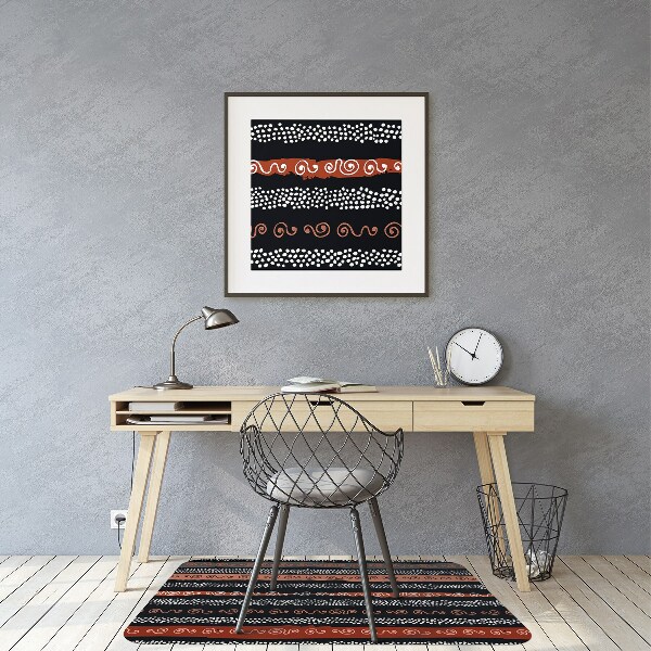 Alfombra silla ordenador Patrón tribal