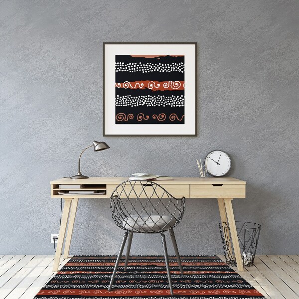Alfombra silla ordenador Patrón tribal