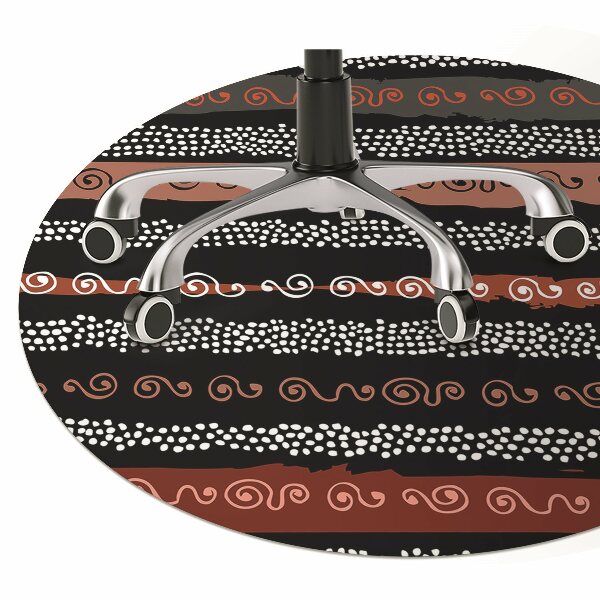Alfombra silla ordenador Patrón tribal
