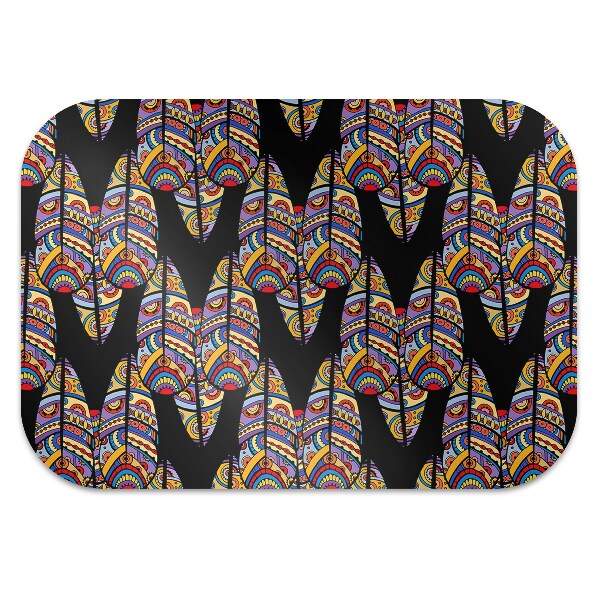 Alfombra silla ordenador Arte tribal