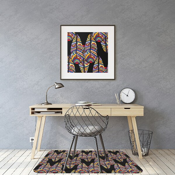 Alfombra silla ordenador Arte tribal