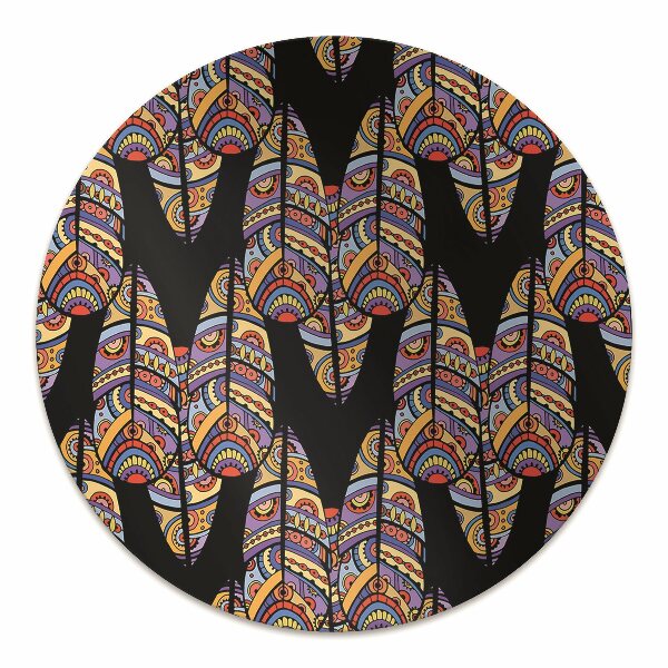 Alfombra silla ordenador Arte tribal