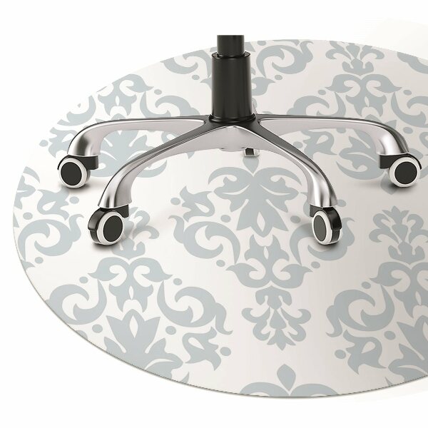 Alfombra para silla de escritorio Adorno gris