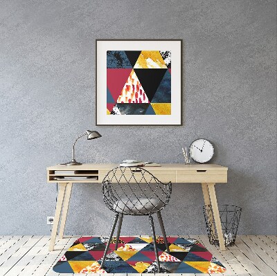 Alfombra silla escritorio Mosaico de triángulos