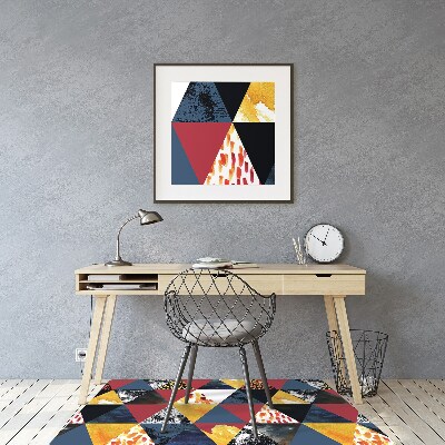 Alfombra silla escritorio Mosaico de triángulos
