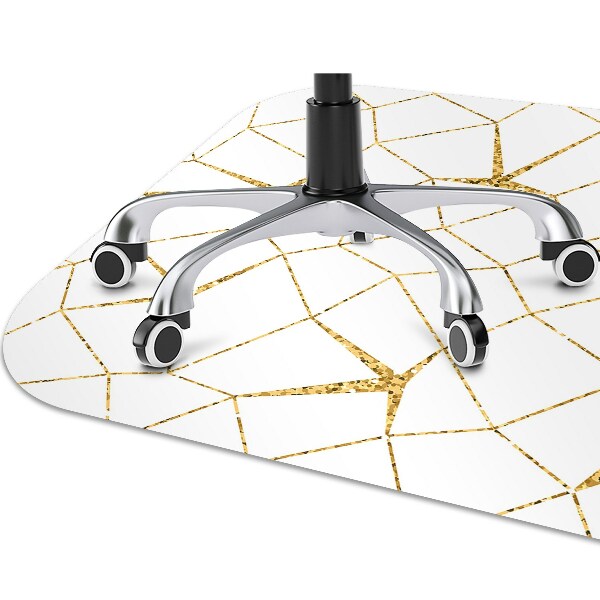 Alfombra para silla de escritorio Mosaico dorado