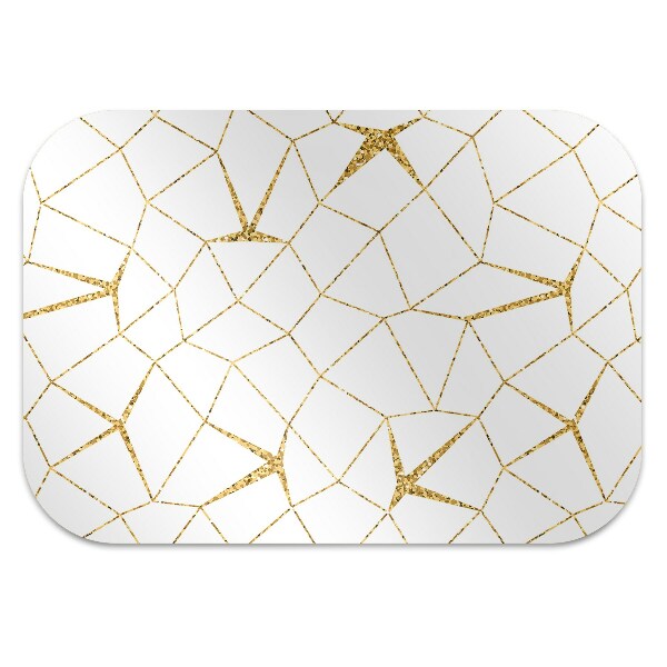Alfombra para silla de escritorio Mosaico dorado