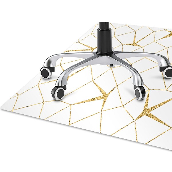 Alfombra para silla de escritorio Mosaico dorado