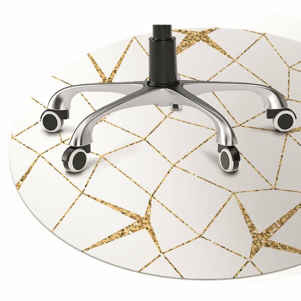 Alfombra para silla de escritorio Mosaico dorado