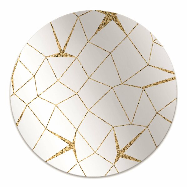Alfombra para silla de escritorio Mosaico dorado
