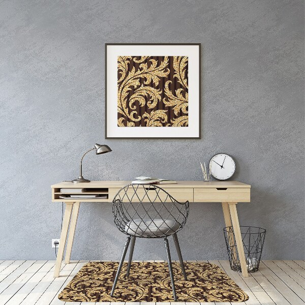 Alfombra silla ordenador Patrón caducifolio