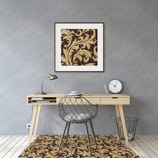 Alfombra silla ordenador Patrón caducifolio