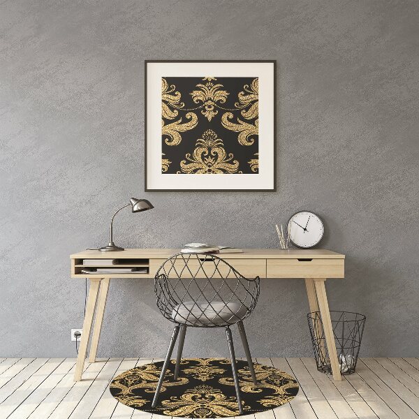 Alfombra silla ordenador Ornamento dorado