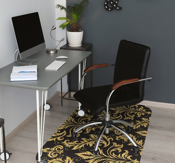 Alfombrilla para silla de escritorio Ornamento dorado