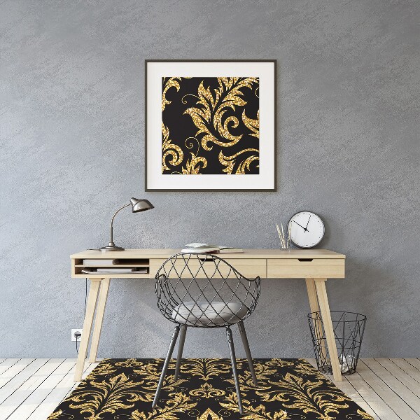 Alfombrilla para silla de escritorio Ornamento dorado
