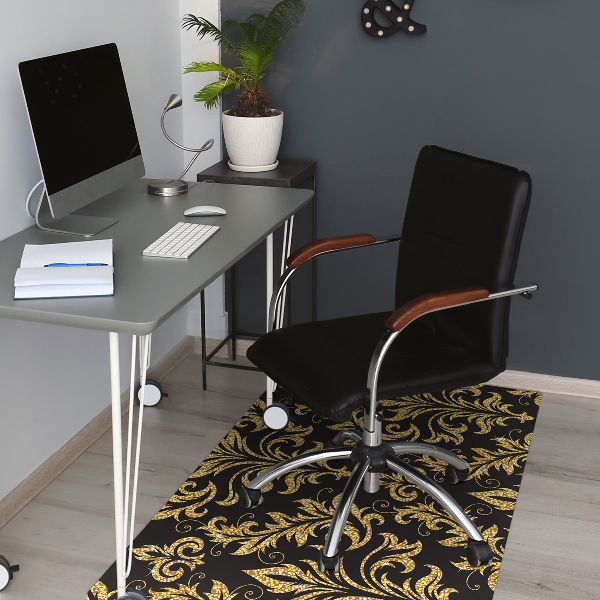 Alfombrilla para silla de escritorio Ornamento dorado