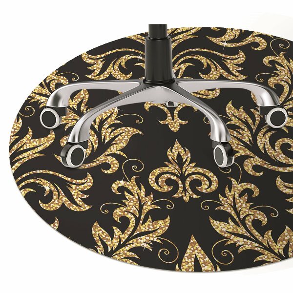 Alfombrilla para silla de escritorio Ornamento dorado