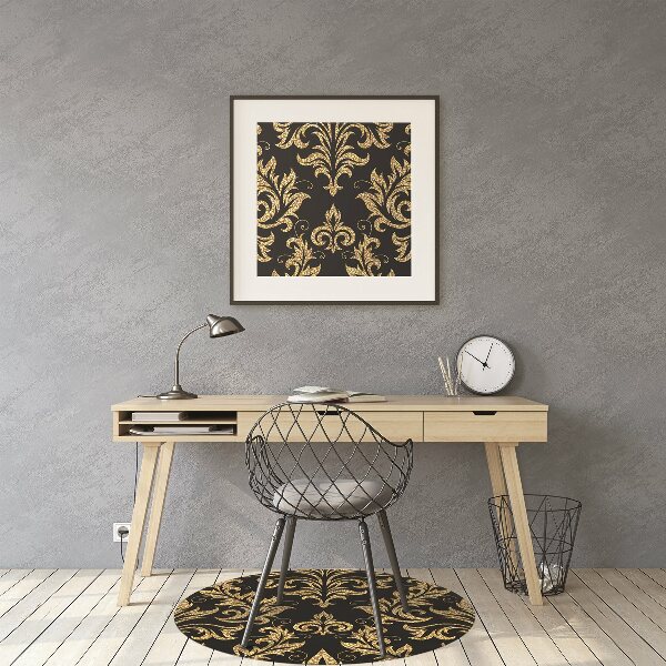 Alfombrilla para silla de escritorio Ornamento dorado