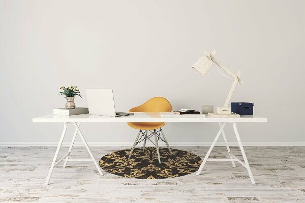 Alfombrilla para silla de escritorio Ornamento dorado