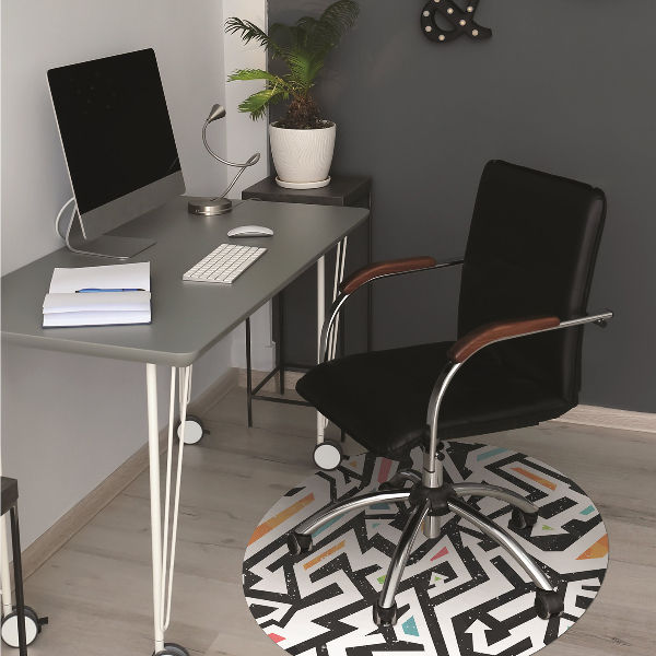 Alfombra silla ordenador Pintada