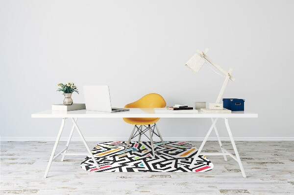 Alfombra silla ordenador Pintada