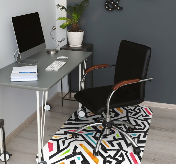 Alfombra silla ordenador Pintada
