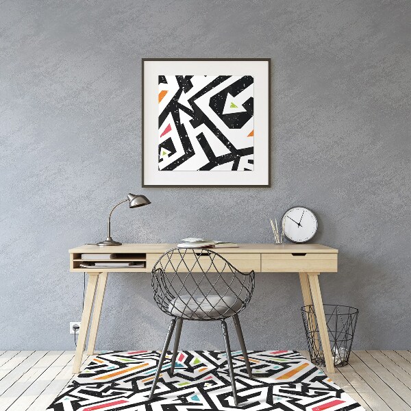 Alfombra silla ordenador Pintada