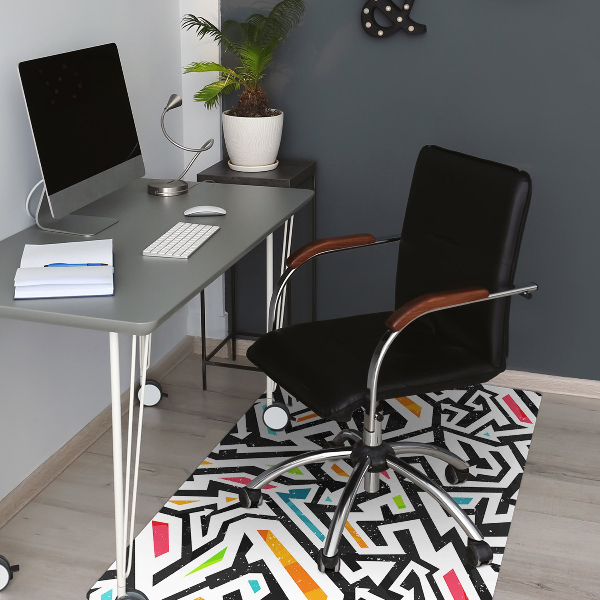 Alfombra silla ordenador Pintada