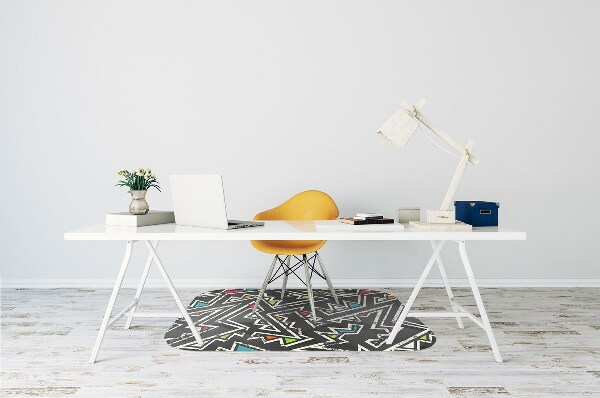 Alfombra silla ordenador Pintada
