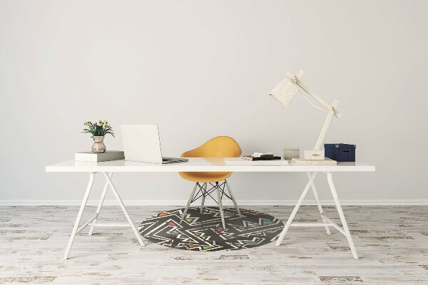 Alfombra silla ordenador Pintada