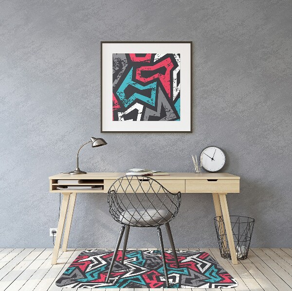Alfombra silla ordenador Pintada