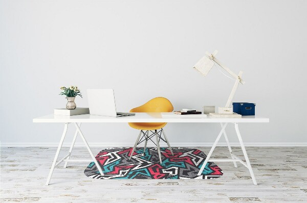Alfombra silla ordenador Pintada