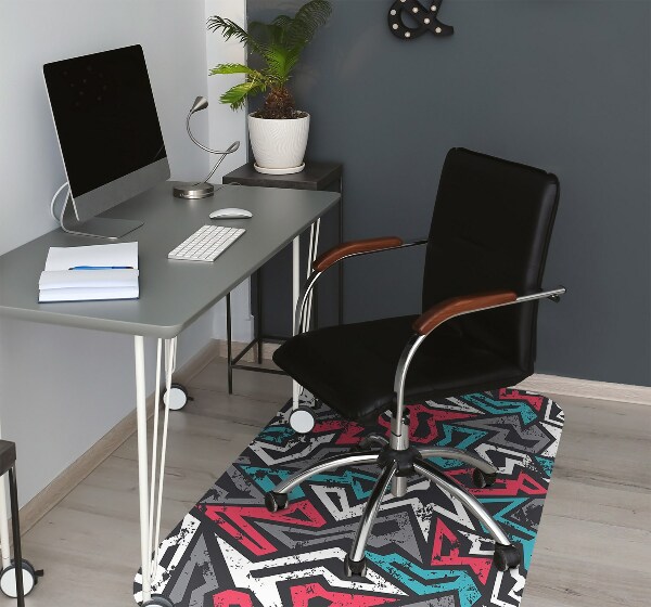Alfombra silla ordenador Pintada