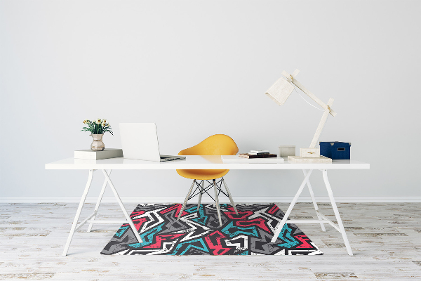Alfombra silla ordenador Pintada
