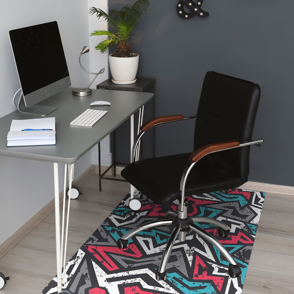 Alfombra silla ordenador Pintada