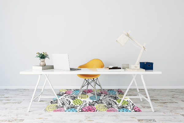 Alfombra silla ordenador Piñas coloridas