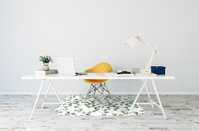 Alfombra para silla de escritorio Ramas con hojas