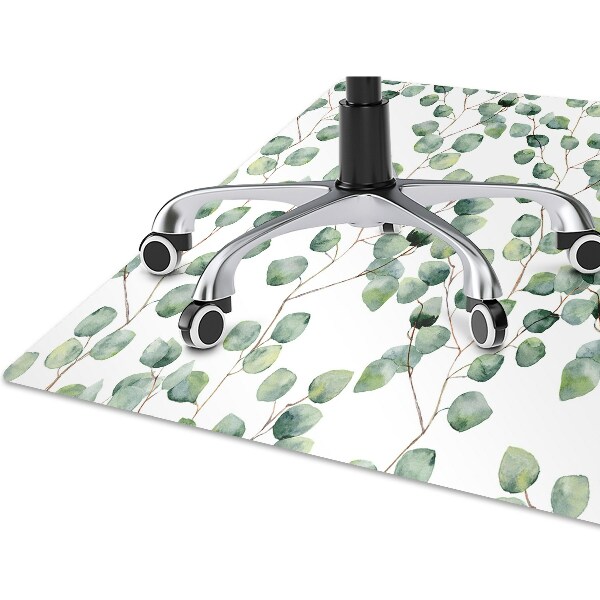 Alfombra para silla de escritorio Ramas con hojas