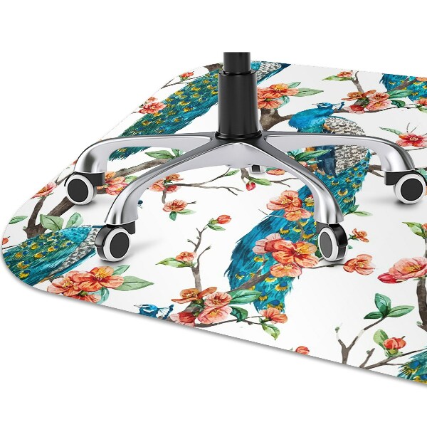Alfombra para silla de escritorio Pata colorida